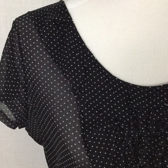 The Limited swiss dot ruffle blouse - work or play - Picture 2 of 8